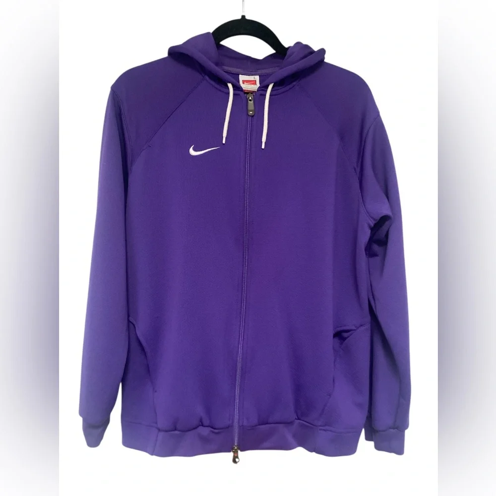 Nike Team Purple Hoodie GUC L (14-16) - Picture 1 of 8